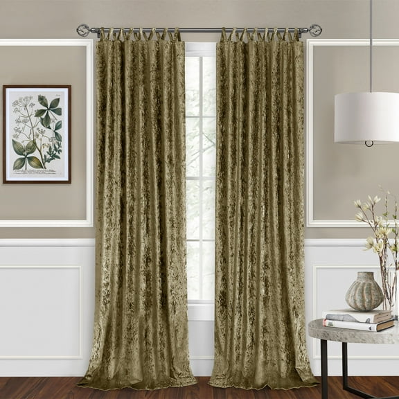 Achim Harper Criss-Cross Window Curtain Panel - 50x63 Moss