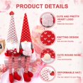 thumbnail image 5 of Valentines Day Decor 2PCs Valentine Gnomes Plush Dolls Scandinavian Tomte Swedish Gnome Elf Dwarf Figurines Valentine's Day Gifts Presents Anniversary Dinner Wedding Party Home Tabletop Decor Ornament, 5 of 7