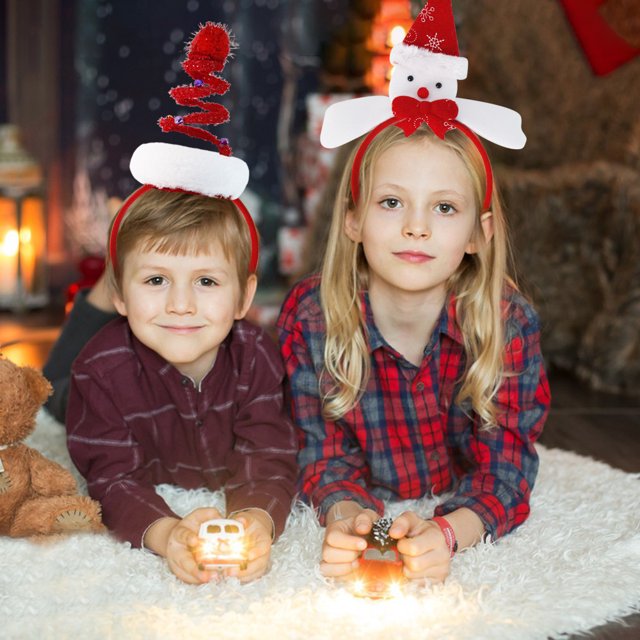 diademas navideñas de talla única, accesorio para el cabello para disfraces y fiestas K