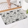 thumbnail image 4 of Dinosaurs Jurassic Text Pattern Bathroom Rugs Mat,Non Slip Microfiber Bathroom Rug,Rubber Backing,Soft Bathroom Mats for Bathroom Floor,Tub and Shower,17x27in(43x68cm), 4 of 5