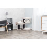 TRIXIE Vidor Plush & Sisal 2-Level 28.3" Cat Tree Scratching Posts Hammock Cushions Cream