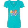 thumbnail image 3 of Inktastic Halloween Monsters Women's V-Neck T-Shirt, 3 of 5