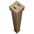 thumbnail image 5 of Ekena Millwork 8"W x 16'H Rough Cedar Endurathane Faux Wood Non-Tapered Square Column Wrap w/ Standard Capital & Base, 5 of 16