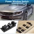 thumbnail image 2 of Interruptor de ventana eléctrica Unique Bargains No.31415674 para el lado del conductor delantero izquierdo para Volvo S60 XC60 Negro, 2 of 7
