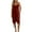 Red, variant on Wyobmus One Piece Jumpsuits for Women V Neck Sleeveless Loose Fit Cotton Linen Overalls Spaghetti Strap Harem 3/4 Jumpsuits With Pockets Beige