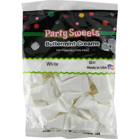 Birthday Buttermint Creams - Party Sweets White Buttermint Creams Candy, 7 oz