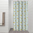 thumbnail image 2 of Light Blue Daisy Flower Pattern Shower Curtain 36"x72" ,Bathroom Decorative Shower Curtains Set with 12 Hooks,Modern Waterproof Washable Shower Curtain, 2 of 6