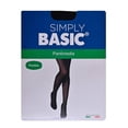 thumbnail image 1 of Pantimedia Simply Basic para Mujer, Confort Negro Talla G/EG, 1 of 4