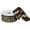 Gold on Black, variant on 1.5" x 10 Yards Metallic Chevron Ribbon - Select from 4 Colors (Silver on Silver)