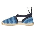 thumbnail image 7 of Jimmy Choo Women's Blue Denim Lace Up 'Dolphin' Espadrille Flats Shoes Size 5, 7 of 7