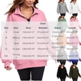 thumbnail image 5 of Diufon Womens Quarter Zip Pullover Long Sleeve Stand-up Collared Sweatshirt Fall Winter Half Zip Light-Fleece Tops, 5 of 7