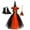 Orange, variant on IBTOM CASTLE Girls Witch Halloween Costume Witch Dress up with Broom Hat Cosplay Party Photo Shoot Outfit for Kids 6-7 Years Orange