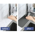 thumbnail image 5 of Coolmade Splash Guard for Sink Faucet-4 PC 15" Super Absorbent Fast Drying Mat Sink Gadgets-Splash Guard Behind Faucet Drip Catcher for Kitchen,Bathroom,Sink Mat, Dish Drying Mat, Sponge Holder Grey, 5 of 8