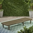 thumbnail image 3 of Addisyn Outdoor Gray Finish Acacia Wood Chaise Lounge, 3 of 8