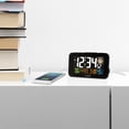 thumbnail image 6 of La Crosse Technology Color LED Alarm Clock with USB charging port, Black, 617-1485B, 6 of 7