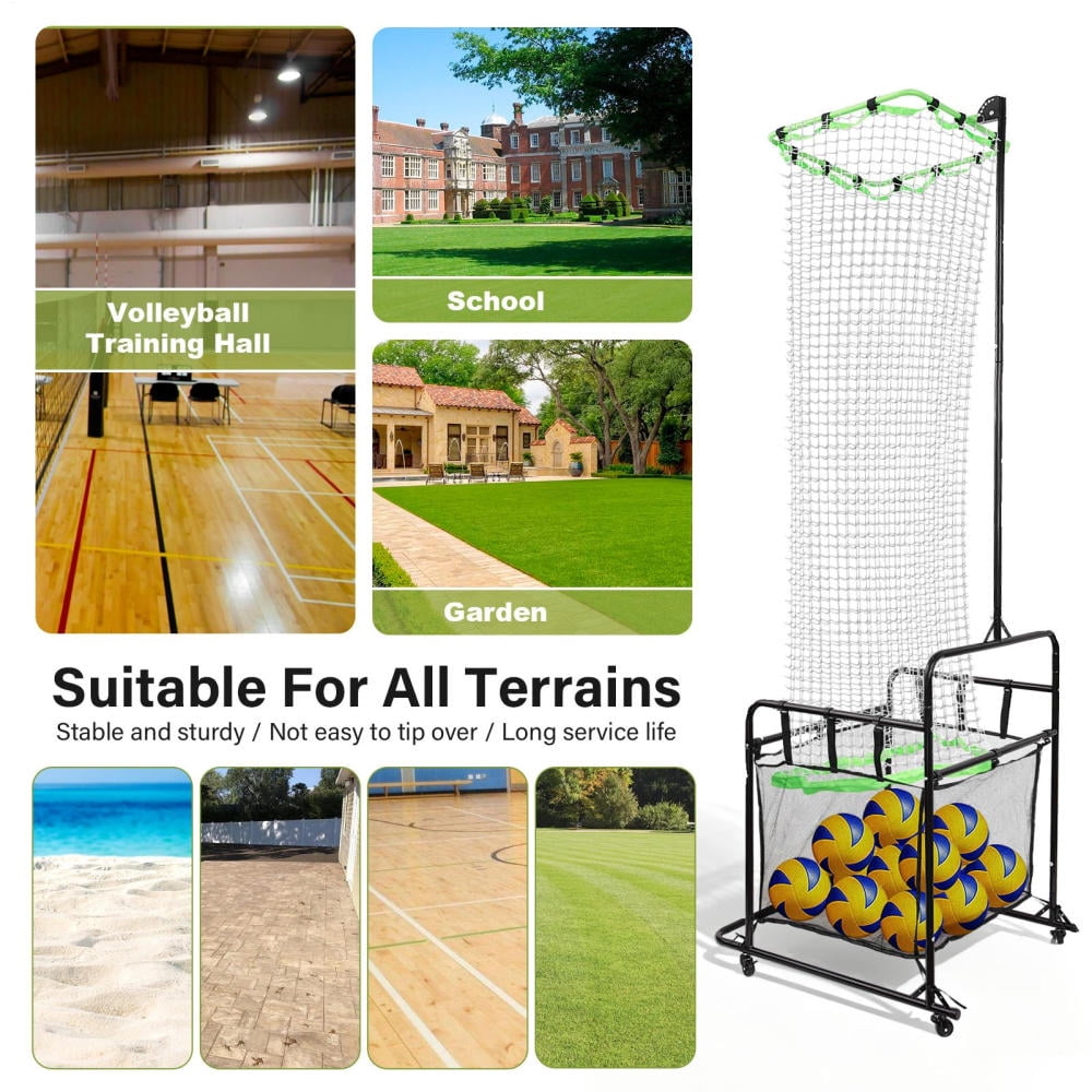 Volleyball Training Net, Volleyball Training o n Hitting Angle Trainer, Volleyball Setter Training Equipment, Adjustable Height Angle Practice Volleyball Net for Indoor and Outdoor Practice