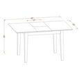 thumbnail image 4 of East West Furniture  6 Piece Dining Room Set- a Kitchen Table and 4 Dining Chairs with a Bench, Mahogany (Chair seat Option) Wood Seat PSNO6C-MAH-W, 4 of 5