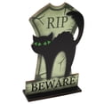 thumbnail image 1 of Halloween Lettres Table en Bois Décor Citrouille Signe Chat Topper Ornement, 1 of 5