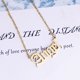 thumbnail image 4 of Qarigey Mujer Letras Collar Cadenas Colgante Moda Collares Cuello Decoración Decoraciones Damas Joyería para Fiesta Joyas Ropa, zapatos y accesorios Miscelánea Oro rosa Qarigey AP015283-03, 4 of 6