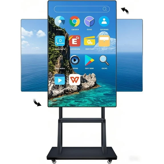 JYXCN Smart Board 49 Inch Touch Screen All-in-One Interactive Whiteboard Cloud Sharing Dual System for Education, Conferences & Business