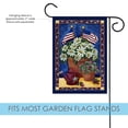 thumbnail image 3 of Toland Home Garden American Daisies Flower Patriotic Flag Double Sided 12x18 Inch, 3 of 5