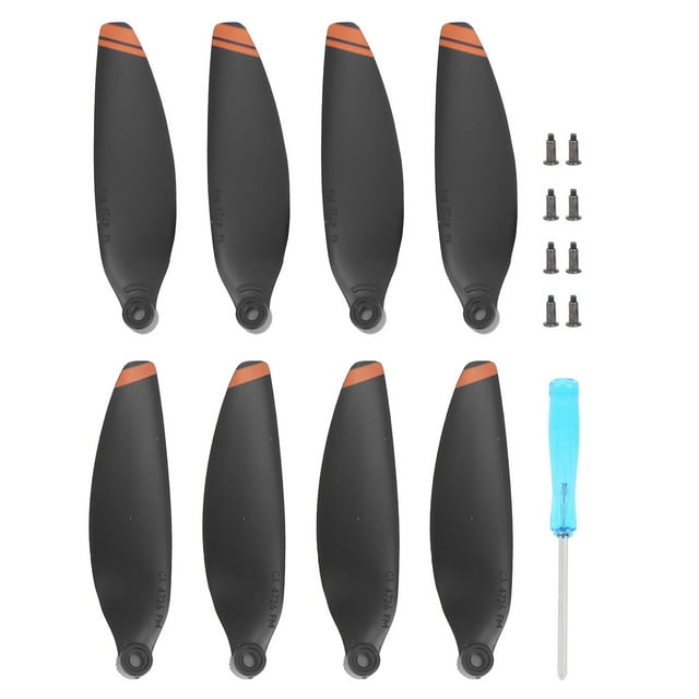 BRI 2 pares de hélices de repuesto, accesorios para drones aptos para DJI Mavic Mini 2Orange Edge