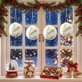 thumbnail image 4 of Cotton Christmas Balls ,2.2 Inch Snowflake Ball Ornaments for Christmas Tree, Hanging Decorative Ball Ornaments for Xmas Scene Decoration, 4 of 6