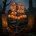 thumbnail image 4 of Solar Halloween Ground Stake Light Set Pumpkin Bat Spider Web Outdoor Decor for Yard Garden Walkway Holiday Festive Scene Auto On Off Night Lighting, 4 of 6
