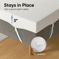 thumbnail image 4 of Elegant White Full Mattress in a Box, 3"thick gel infused memory foam Bamboo Fiber Mattress, 4 of 9