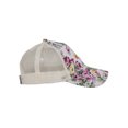 thumbnail image 3 of Floral Print Mesh Trucker Cap, White/Beige, 3 of 4