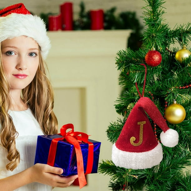 Adornos de cartas para árbol de Navidad | Colgante personalizado del alfabeto | Colgar decoración navideña | Decoración casera para árbol de Navidad | Material Ligero y Duradero | Fácil de colgar