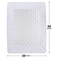 thumbnail image 3 of Protector de colchón impermeable Utopia Bedding Twin XL blanco, 3 of 8