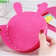 thumbnail image 5 of Girl Gift for Children Material Pack Cartoon Pink Bag DIY Toy Animal Handbag Handmade Bag Non-Woven Bag Handicraft Bag PINK FLOWER PINK FLOWER, 5 of 8