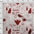 thumbnail image 3 of oneOone Polyester Spandex Brown Fabric Halloween Dress Material Fabric Print Fabric By The Yard 56 Inch Wide, 3 of 4