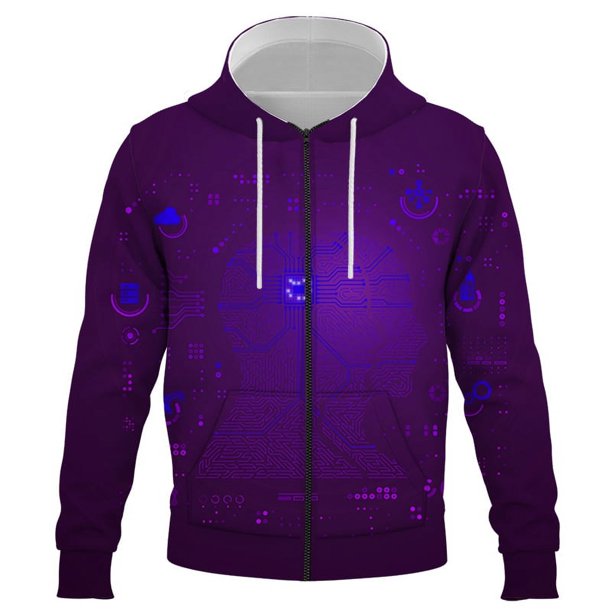 Nuevas sudaderas con cremallera de moda con imagen inteligente de IA y estampado 3D para hombres y mujeres, sudaderas casuales con capucha, sudaderas con capucha de Anime Harajuku, suéteres, abrigos