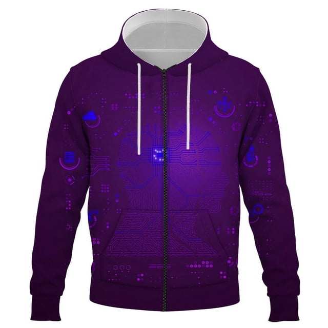Nuevas sudaderas con cremallera de moda con imagen inteligente de IA y estampado 3D para hombres y mujeres, sudaderas casuales con capucha, sudaderas con capucha de Anime Harajuku, suéteres, abrigos
