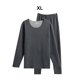 thumbnail image 3 of Qarigey Conjunto de ropa interior térmica para hombre, capa base gruesa, vestido cálido, ropa de invierno colorida ajustada pura, pintura interior conjuntos de ropa Gris>XL NO2 Qarigey AP013689-02, 3 of 6