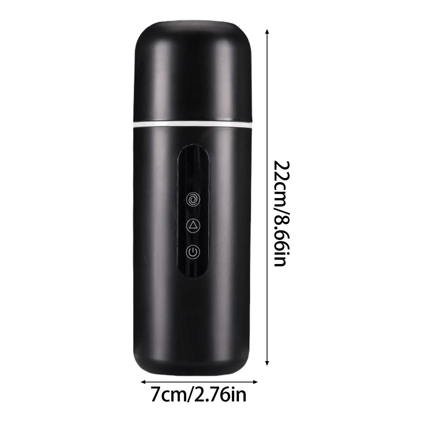 BIBABLYKE Portable Electric Travel Kettle 12V/24V Car Heater with Built In Stirring Function Easy to Carry for Drink Coffee Milk