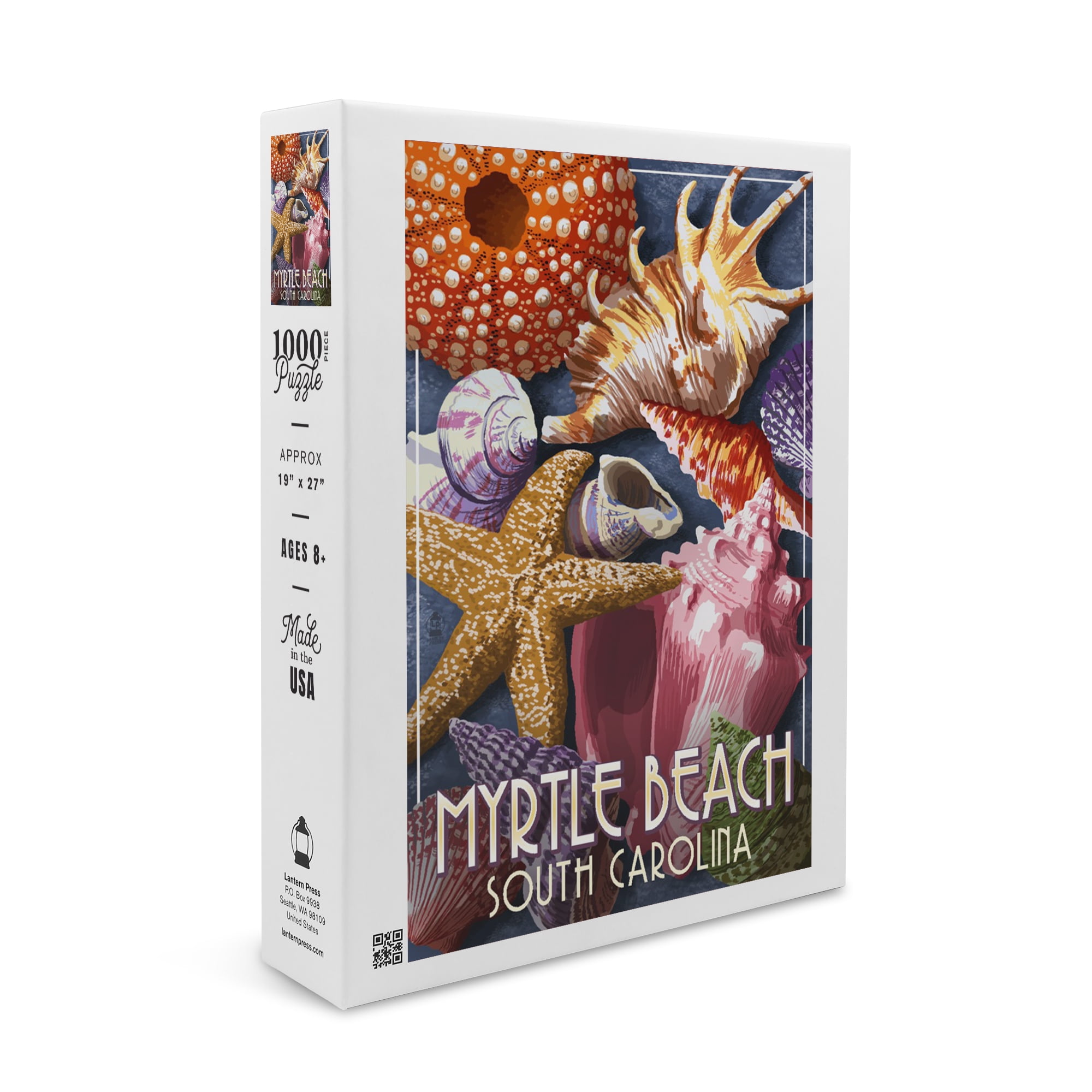 Myrtle Beach, South Carolina, Starfish And Shells (1000 Piece Puzzle