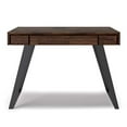 thumbnail image 4 of SIMPLIHOME Lowry SOLID WOOD and Metal Modern Industrial 44 inch Wide Home Office Desk, Writing Table, Workstation, Study Table Furniture in Distressed Charcoal Brown, 4 of 5