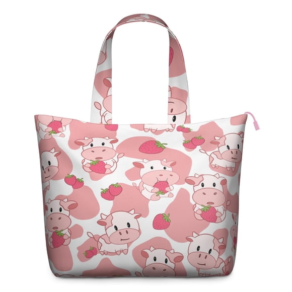 Buffalo Travel Tote Bag, Cow Lovers Rustic Print Weekender Duffel, Farm Pattern Lightweight Multipurpose Carry-on for Short Trips and Travel
