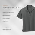 thumbnail image 7 of MERCER+METTLE Women's Stretch Jersey Polo | Short Sleeve Work Polo for Women, Moisture Wicking Jersey Shirt - Anchor Grey 2XL, 7 of 7