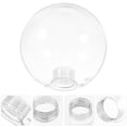 thumbnail image 2 of 2 pantallas de repuesto para lámpara de globo de vidrio: Lámpara de globo redonda transparente con base de rosca G9 - Ideal para dormitorio, sala de estar y comedor, 2 of 7