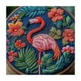 thumbnail image 4 of Awypu Flamingo Eye Patch Square Tablecloth Washable for Home Kitchen Outdoor Decoration 100% Polyester Fiber 40*40, 4 of 8
