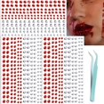 thumbnail image 1 of wonima02 NOOEPC Red and Clear Face Gems, Self-Adhesive Face Jewels Eye Jewels Rhinestones 3/4/5 mm Halloween Face Gems Perfect for Halloween Costumes, Makeup, Party Favors, 1 of 1
