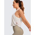 thumbnail image 4 of Musculosa CRZ YOGA de Algodón Pima Suelta sin Mangas Blanca XL, 4 of 4