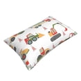 thumbnail image 3 of Naloa Excavator Pillowcase, Throw Pillowcase, Wrinkle-Free, Stain-Resistant with Hidden Zipper for Bedroom Sofa - 14"x20", 3 of 9