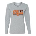 thumbnail image 2 of Wild Bobby Cincinnati Football Joe Ja'Marr 22 Sports Women Graphic Long Sleeve T-Shirt, Heather Grey, Small, 2 of 5