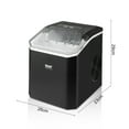 thumbnail image 4 of KIPLINK 220-240V Portable Ice Maker - 26 lbs/Day Compact Countertop Ice Machine with Smart Buttons, Black (EU Spec), 4 of 12