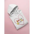thumbnail image 3 of Sweet Sixteen Heart Design Hoodie Women -Image by Shutterstock, Female Large, 3 of 4